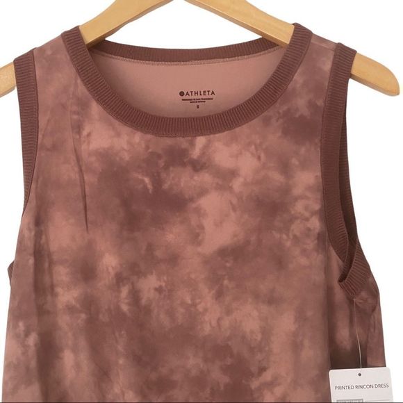 Athleta Rincon Printed Dress Evian Hearth Rose S - Picture 4 of 15